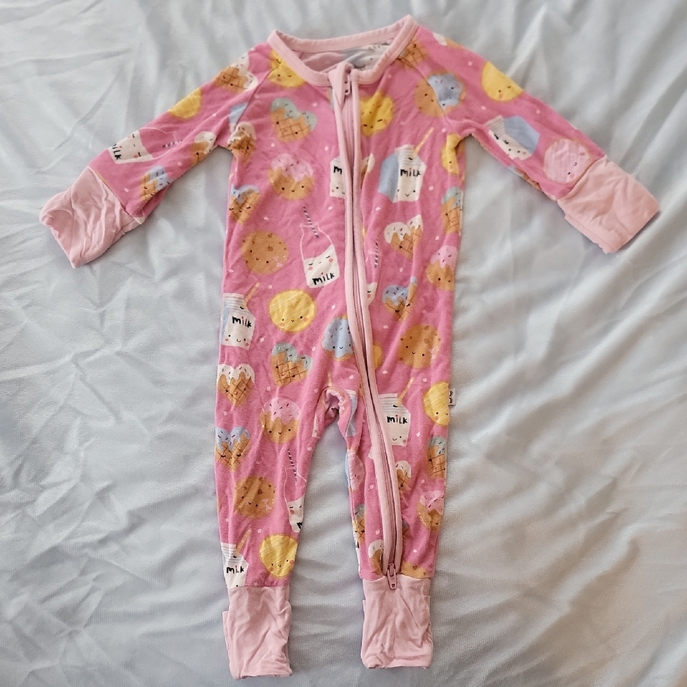 Little Sleepies Milk And Cookies Zippy NB SIZE